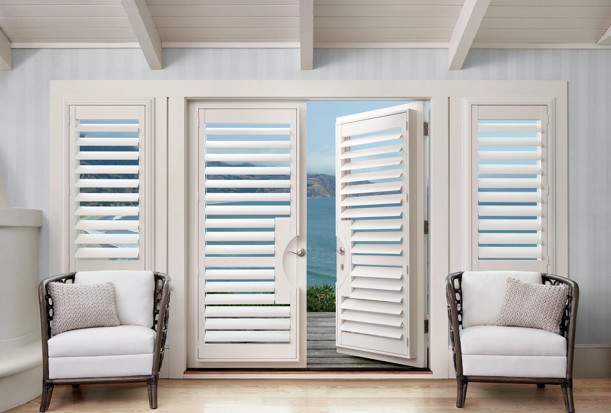 French Door Plantation Shutters