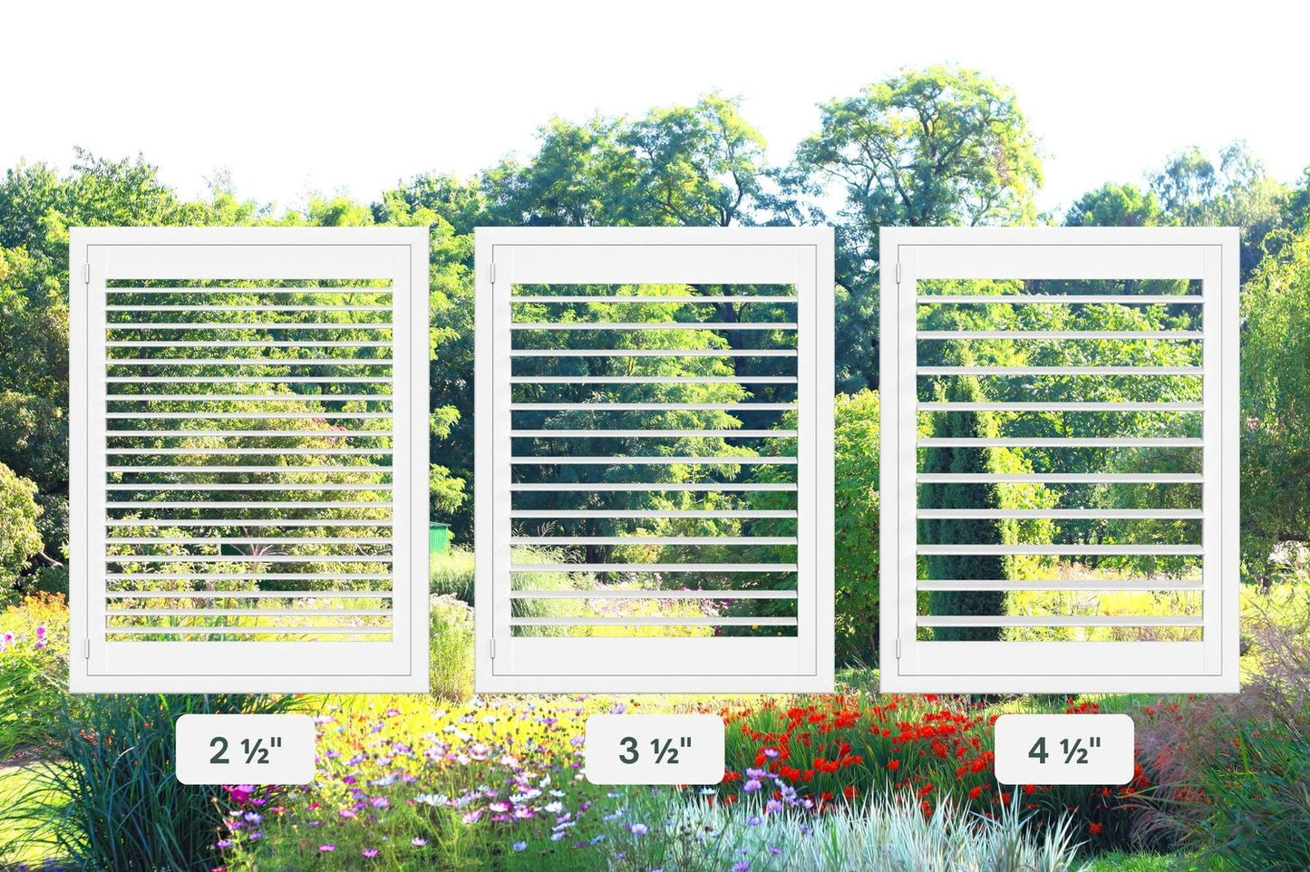Painted Wood Plantation Shutter