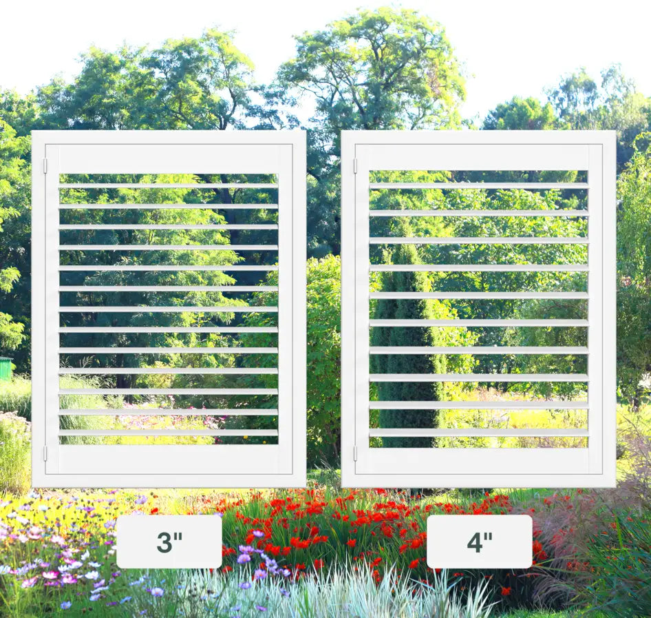 Hybrid Wood French Door Plantation Shutter