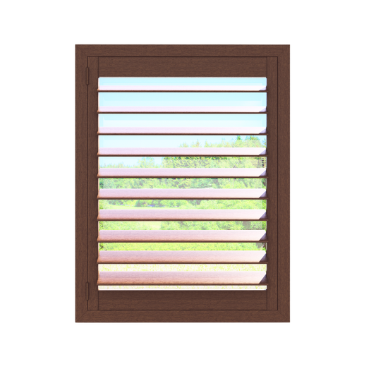 Stained Wood Plantation Shutter