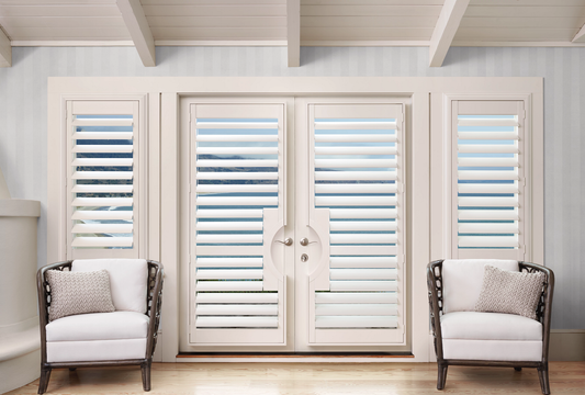 Hybrid Wood French Door Plantation Shutter