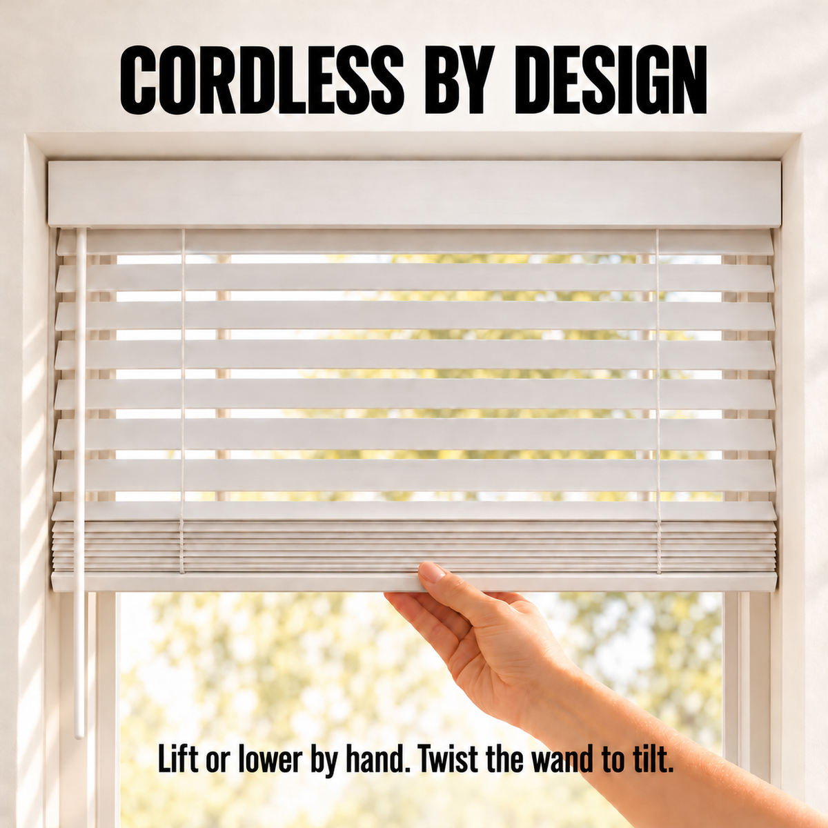 Cordless by design