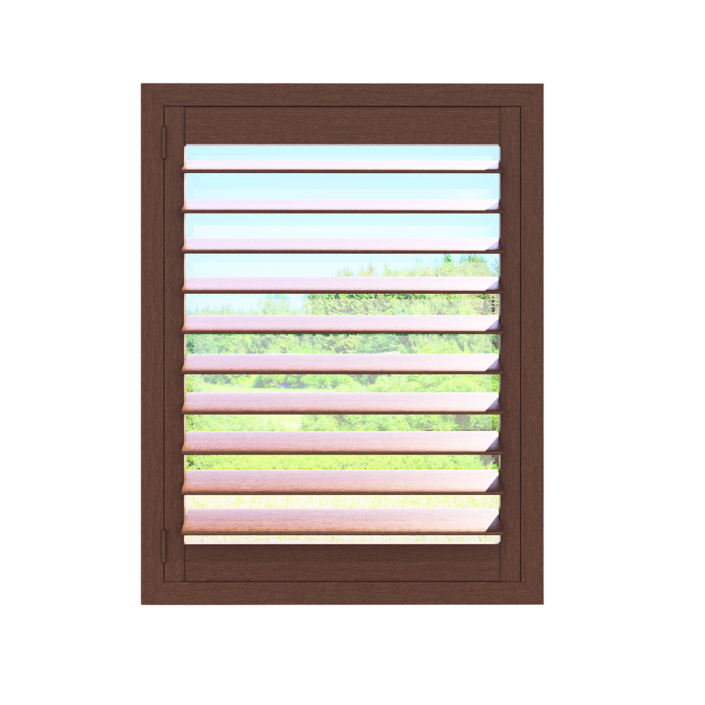 Stained Wood Plantation Shutter